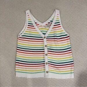 LOFT Multicolor Striped Tank Top